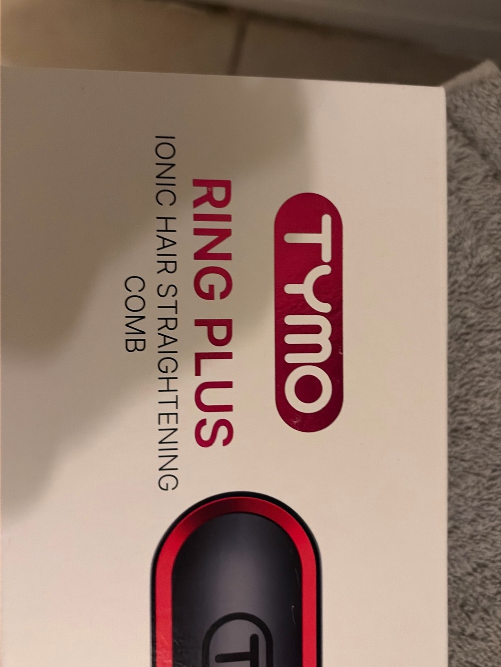 Tymo Ring Plus Ionic Hair Straightening Comb - Red